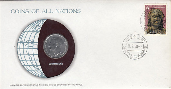 S22-G06-0300 Coins Of All Nations 10 Francs  1977 KM57   Luxembourg