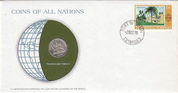 S22-G06-0310 Coins Of All Nations 25 Cents  1976 KM32   Trinidad Tobago