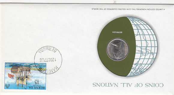 S22-G06-0316 Coins Of All Nations 25 Cents  1973     Bermuda