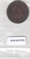 S22-G07-0196 France 10 centimes VG/FI 1874 KM815 K