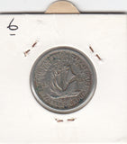 S22-G08-0211 British East carebean 25 cent  VF 1955 KM6