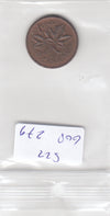 S22-G08-0279 Canada 1 cent VF 1965 KM59