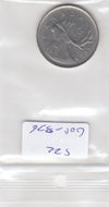 S22-G08-0336 Canada 25 cent VF 1969 KM62b