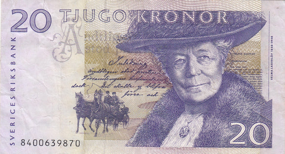 S22-G09-0102 Zweden 10 Kronur      P61