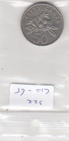 S22-GRO-0065 Singapore 50 cents 1995  VF KM102