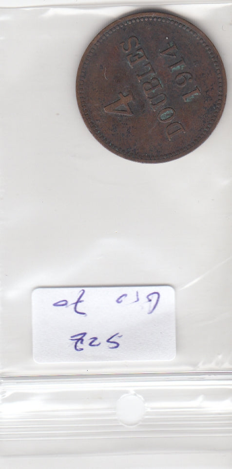 S22-GRO-0070 Guernsey 4 doubles 1914 H VF KM13