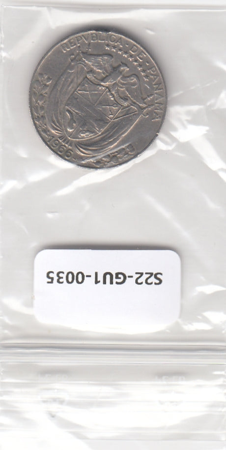 S22-GU1-0035-M03 Panama 1/4 Balboa VF 1966 KM11.2a