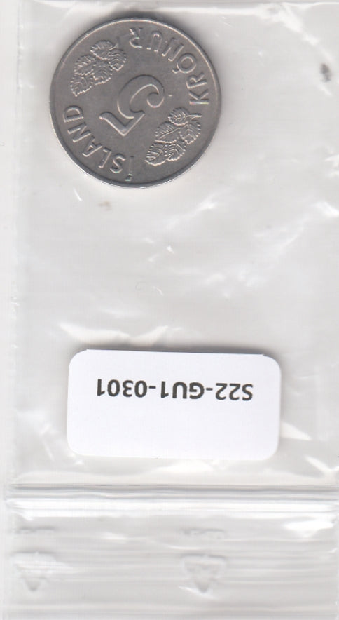 S22-GU1-0301-M05 Iceland 5 Kronur XF 1977 KM18
