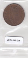 S22-R03-0347 Ierland 1 penny VF 1965 KM11
