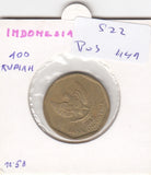 S22-R03-0449 Indonesia 100 rupiah VF 1995 KM53