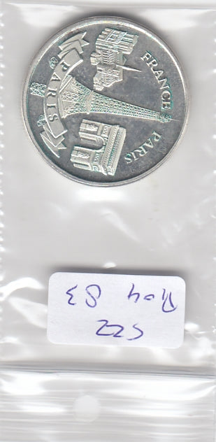 S22-R04-0081 Token France           Eifel Tower paris