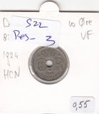 S22-RES-0003 Danmark 10 ore VF 1924 KM822