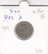 S22-RES-0007 Danmark 10 ore VF 1954 KM841