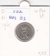 S22-RES-0023 Danmark 10 ore XF/UNC 1965 KM849