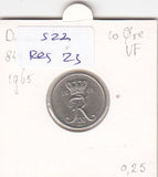 S22-RES-0023 Danmark 10 ore XF/UNC 1965 KM849