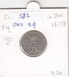 S22-RES-0029 Danmark 10 ore VF 1971 KM849