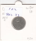 S22-RES-0033 Danmark 10 ore VF 1975 KM860