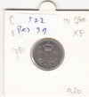 S22-RES-0039 Danmark 10 ore XF/UNC 1981 KM860