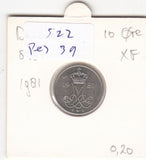 S22-RES-0039 Danmark 10 ore XF/UNC 1981 KM860