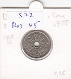 S22-RES-0045 Danmark 1 krone UNC 1995 KM873