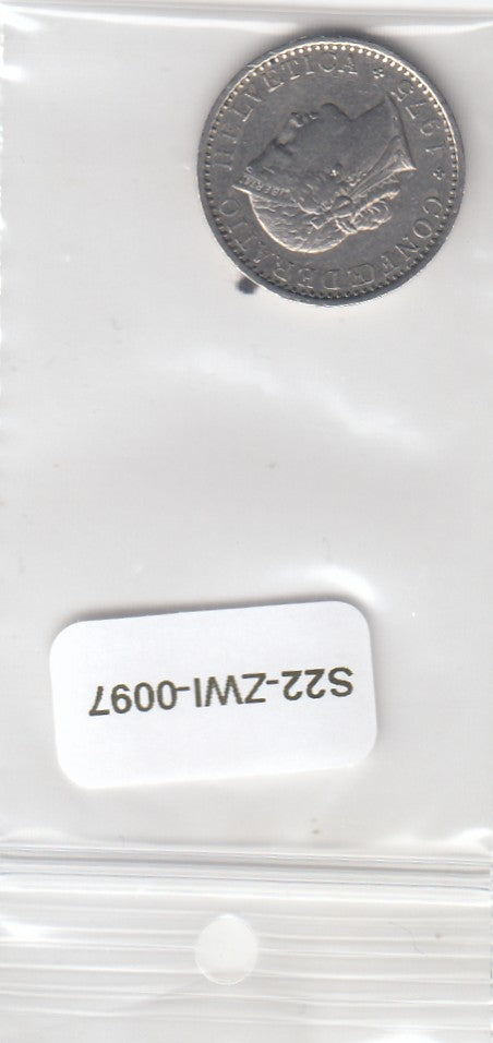 S22-ZWI-0097-M02 Switzerland 20 Rappen XF 1975 KM29a