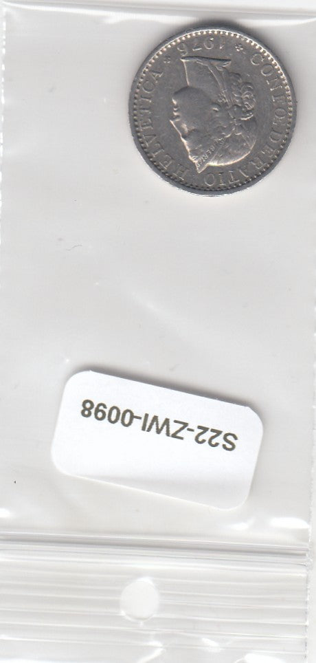 S22-ZWI-0098-M02 Switzerland 20 Rappen VF 1976 KM29a