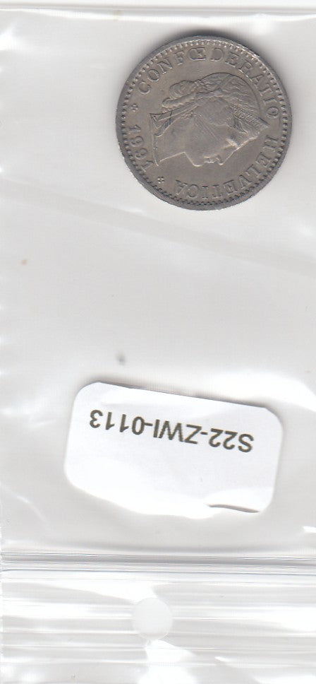 S22-ZWI-0113-M02 Switzerland 20 Rappen XF 1991 KM29a B