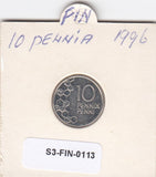 S3-FIN-0113-01 Finland 10 penniä 1996  VF KM# 65