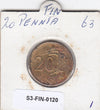S3-FIN-0120-01 Finland 20 penniä 1963  FI- KM# 47