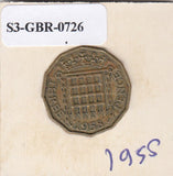 S3-GBR-1726 Verenigd Koninkrijk 3 pence 1958  FI KM# 900