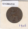 S3-GBR-1749 Verenigd Koninkrijk ½ penny 1906  FI- KM# 793
