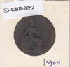 S3-GBR-1752 Verenigd Koninkrijk ½ penny 1904  FI- KM# 793