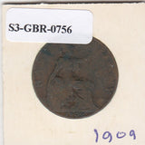 S3-GBR-1756 Verenigd Koninkrijk ½ penny 1909  FI KM# 793