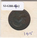 S3-GBR-1762 Verenigd Koninkrijk ½ penny 1915  FI/VF KM# 809