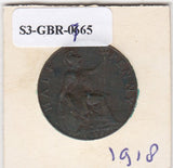 S3-GBR-1765 Verenigd Koninkrijk ½ penny 1918  FI/VF KM# 809