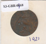 S3-GBR-1768 Verenigd Koninkrijk ½ penny 1921  FI/VF KM# 809