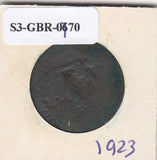 S3-GBR-1770 Verenigd Koninkrijk ½ penny 1923  FI/VF KM# 809