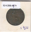 S3-GBR-1779 Verenigd Koninkrijk ½ penny 1932  VF KM# 837