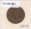 S3-GBR-1796 Verenigd Koninkrijk ½ penny 1949  VF KM# 868