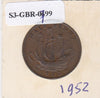 S3-GBR-1799 Verenigd Koninkrijk ½ penny 1952  XF/UNC KM# 868
