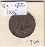 S3-GBR-1803 Verenigd Koninkrijk ½ penny 1956  XF/UNC KM# 896
