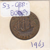 S3-GBR-1809 Verenigd Koninkrijk ½ penny 1963  VF/XF KM# 896