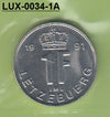 S3-LUX-0034-01 Luxemburg 1 franc 1991  UNC KM 63