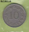 S3-MLT-0017-01 Malta 10 cents 1972  VF KM# 11