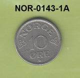 S3-NOR-0143-01 Noorwegen 10 ore 1954  XF KM 396