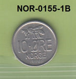 S3-NOR-0155-01 Noorwegen 10 ore 1966  XF KM 411