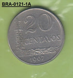 S4-BRA-0121-01 Brazil 20 centavos 1967  VF KM 579