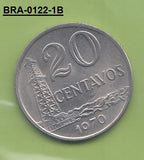 S4-BRA-0122-01 Brazil 20 centavos 1970  VF KM 579