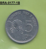 S4-BRA-0177-01 Brazil 5 centavos 1975  XF KM 587 FAO Series - Zebu