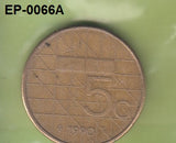 S6-HEP-0066 NEDERLAND 5 GULDEN 1990   VF